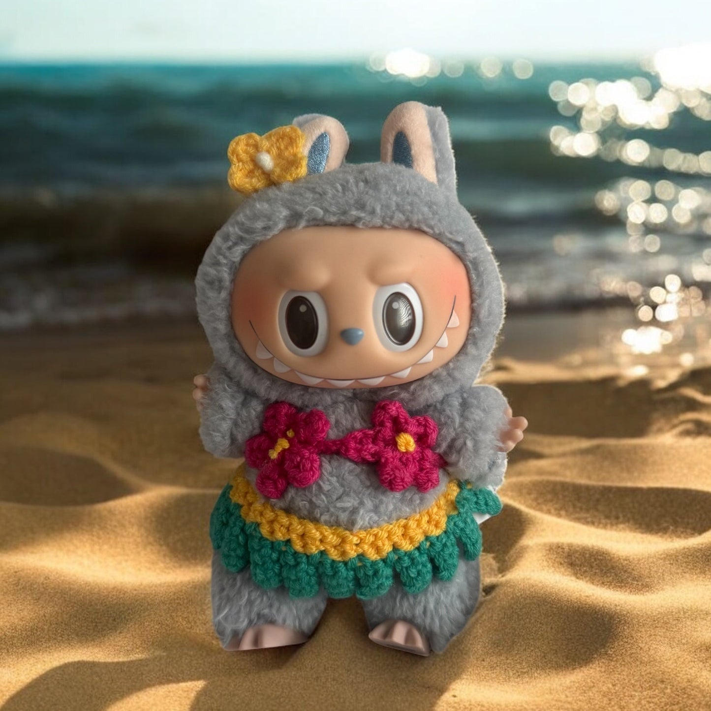 Labubu’s Hawaiian Luau Bikini Set